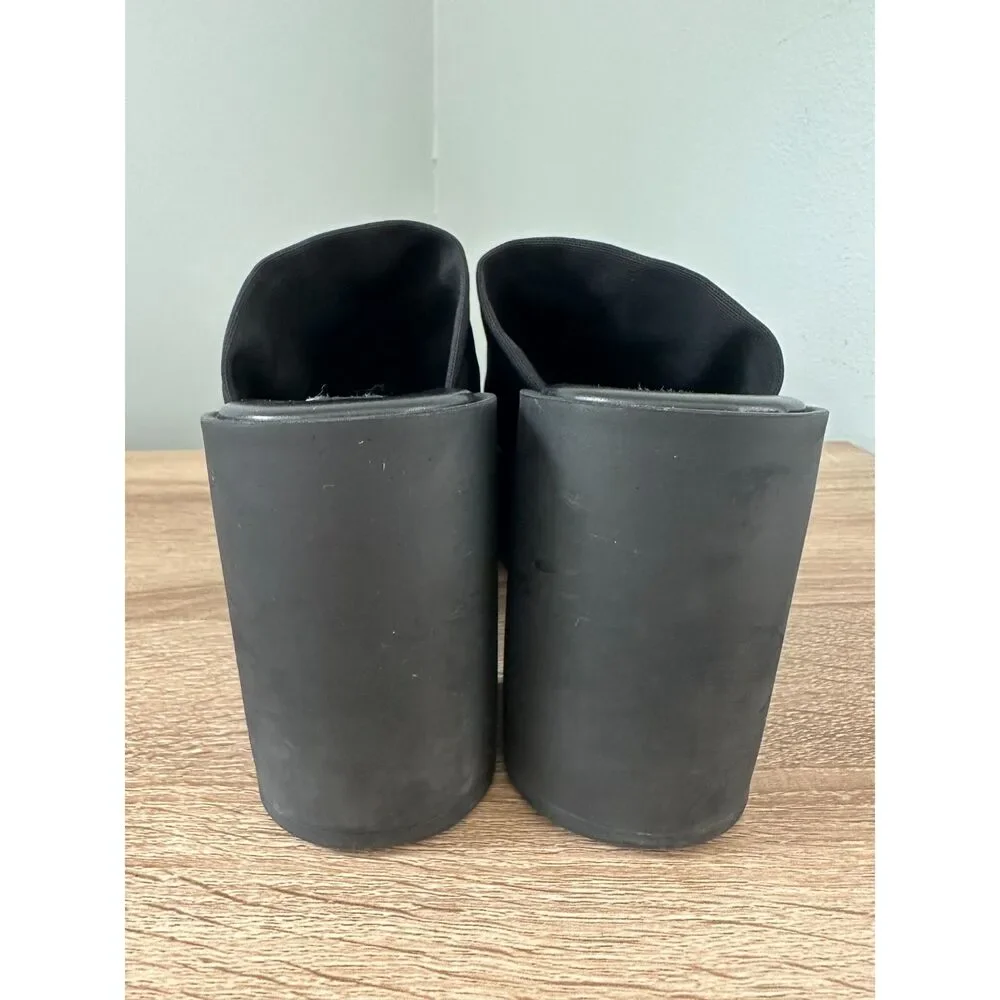 Steve Madden Sami Platform Sandal Size 37 / 6.5 Chunky Block Heel Y2K Black